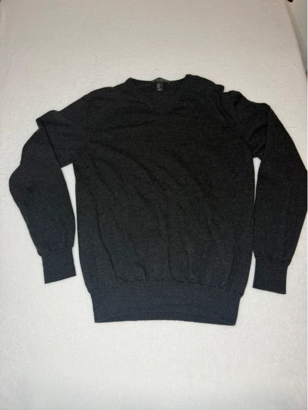 Paolo Mondo 100% Merino Wool V Neck Sweater Made in Italy Medium